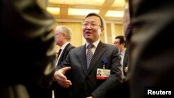 Wang Shouwen, vice-ministre chinois du Commerce le 25 mars 2018 