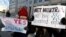 Net neutrality advocates rally in front of the Federal Communications Commission (FCC) ahead of Thursday's expected FCC vote repealing so-called net neutrality rules in Washington, Dec. 13, 2017.