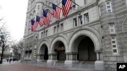 The Trump International Hotel at 1100 Pennsylvania Avenue NW, in Washington. 