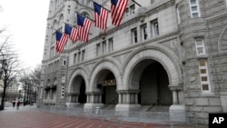 The Trump International Hotel at 1100 Pennsylvania Avenue NW, Dec. 21, 2016 in Washington. 