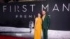 FILE - Claire Foy and Ryan Gosling attend the "First Man" premiere at the National Air and Space Museum of the Smithsonian Institution, Oct. 4, 2018.