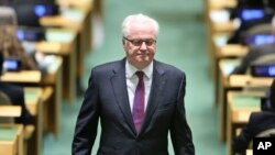 ویټالي چورکین د تیرو لسو کلونو راهیسي په ملگرو ملتونو کې د روسیې دایمي استازی و. 