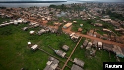 FILE - An overview of an area to be flooded by the Belo Monte hydroelectric dam, planned to be the world's third largest, in Pimental, near Altamira in Para state.