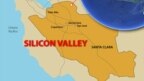 Bản đồ Thung lũng Silicon, bang California, Hoa Kỳ.