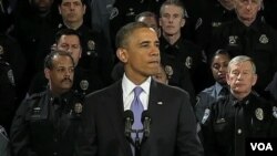 ປະທານາທິບໍດີ Obama ຊຸກຍູ້ໃຫ້ມີກົດໝາຍ ຄວບຄຸມອາວຸດປືນ ທີ່ເຄ່ງຄັດກ່ວາເກົ່າ.