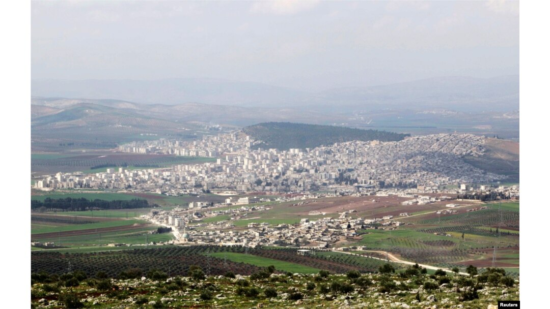 Pogled na kurdski grad Afrin, u blizini Aleka, 18. marta 2015.