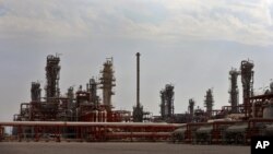 A general view of a natural gas refinery in the South Pars gas field on the northern coast of Persian Gulf in Asalouyeh, Iran, Nov. 19, 2015. The CWC Iran Gas Conference in Frankfurt, Germany, is bringing together government figures and private investors.