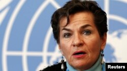 FILE - Christiana Figueres, executive secretary of the United Nations Framework Convention on Climate Change