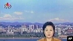 North Korean television broadcast