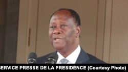 Le président ivoirien Alassane Ouattara, 31 octobre 2016