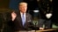 United States President Donald Trump speaks during the United Nations General Assembly at U.N. headquarters, Sept. 19, 2017.