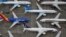 Máy bay Boeing 737 MAX bị cấm bay đậu tại cơ sở của Boeing ở Moses Lake, tiều bang Washington (ảnh chụp ngày 17/11/2020)