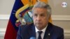 El expresidente de Ecuador, Lenín Moreno, participó en el foro “Defensa de la Democracia en las Américas” organizado por la Sociedad Interamericana de Prensa (SIP) en Miami, EE.UU. Mayo 5, 2021. Foto: Antoni Belchi / VOA.