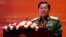Myanmar's Army Commander Senior Gen. Min Aung Hlaing speaks at the Myanmar International Convention Center in Naypyitaw, Feb. 13, 2018. 