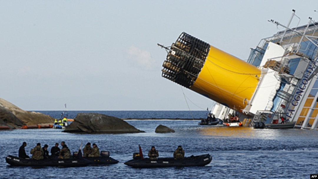 Tàu Costa Concordia bị lâm nạn gần đảo Giglio của Italia