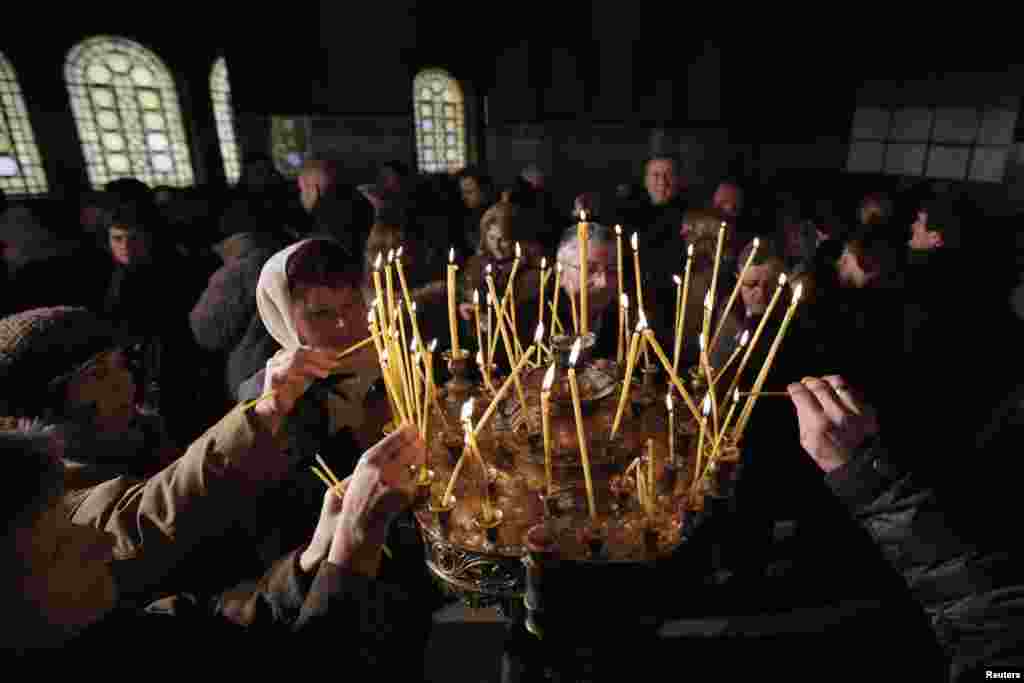 Різдвяна служба в соборі Олександра Невського у Софії.