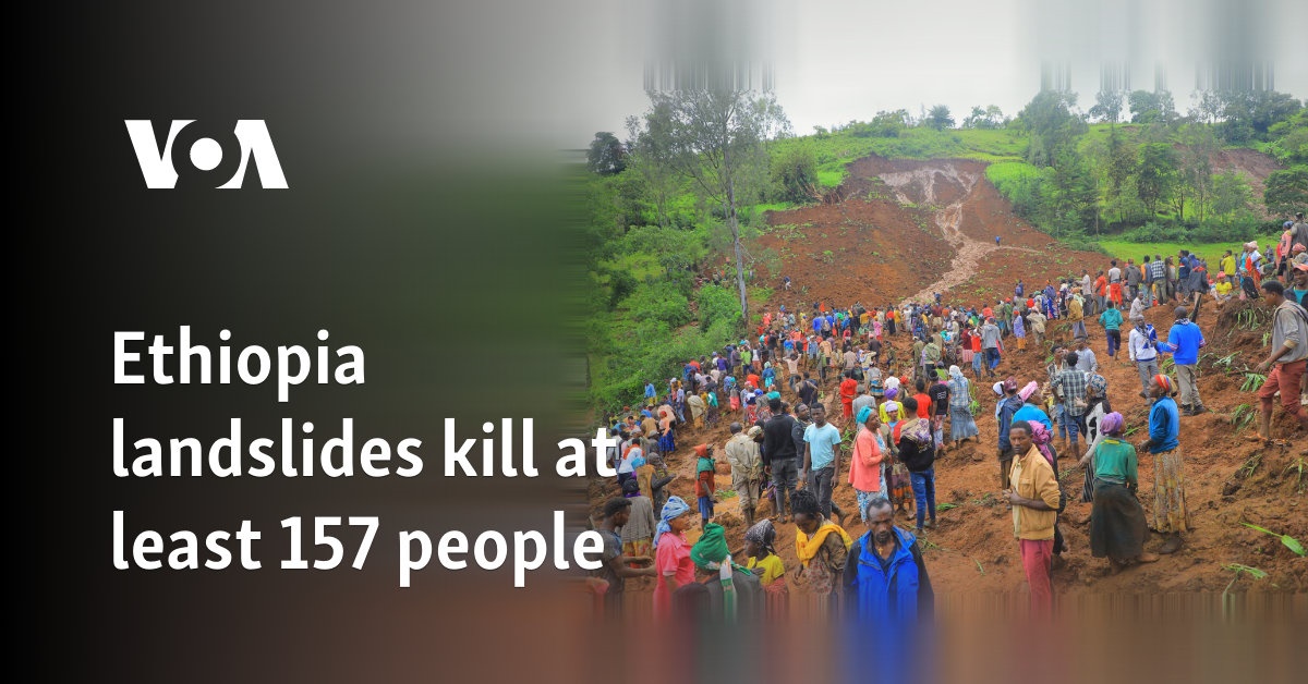 Ethiopia landslides kill at least 157 people