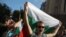 Demonstrators take part in an anti-government protest in Sofia, Bulgaria, July 11, 2020.