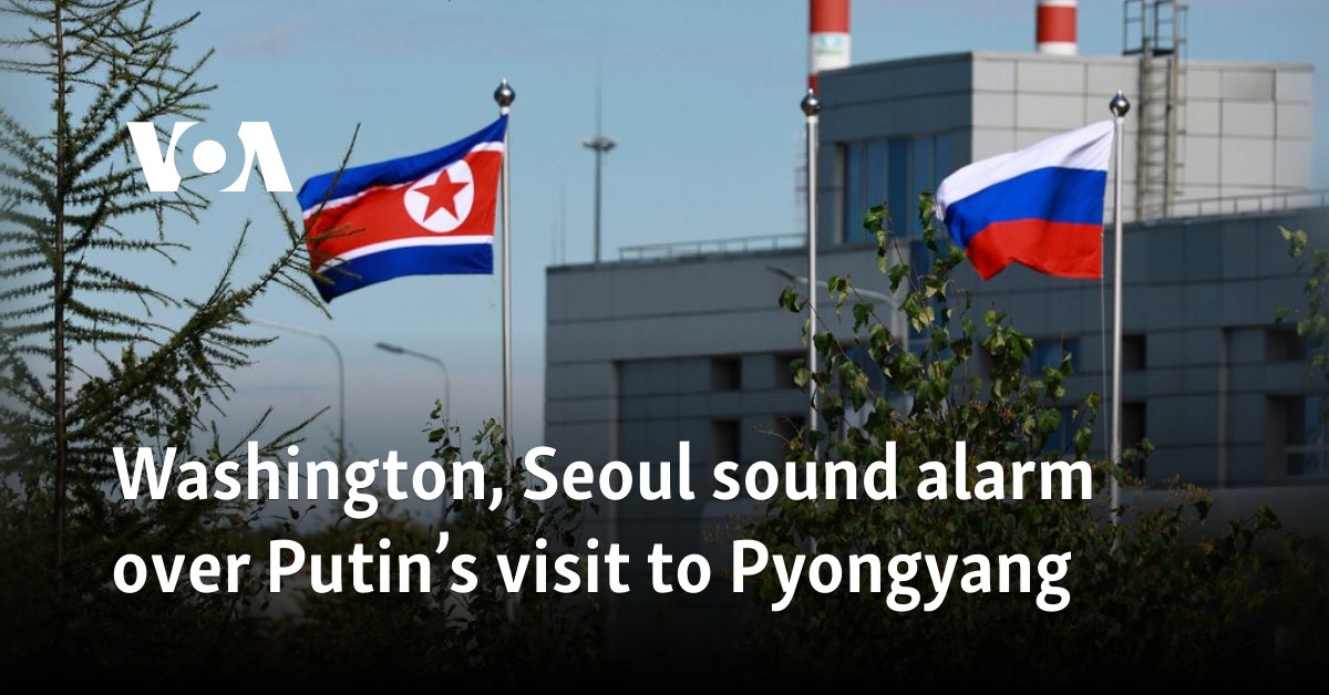 Washington, Seoul sound alarm over Putin’s visit to Pyongyang