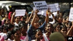 Students participate in a protest rally, in Hyderabad, India, December 31, 2012. 