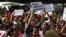 Students participate in a protest rally, in Hyderabad, India, December 31, 2012. 