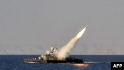 Запуск ракети з іранського корабля