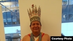 Candido Mezua, presiden Kongres Umum Embera-Wounaan dari Panama.