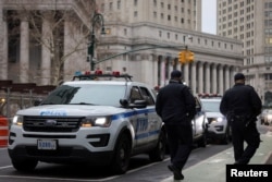 뉴욕 시 경찰 차량의 모습, (자료 사진)