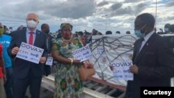 FILE - A shipment of the Oxford-AstraZeneca vaccine is delivered under the COVAX program, in Accra, Ghana. Malawi received its first shipment on Friday.