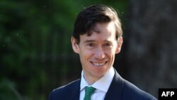 Britain's International Development Secretary Rory Stewart arrives to attend the weekly meeting of the Cabinet at 10 Downing Street in London, May 21, 2019.