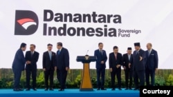 Peluncurkan Badan Pengelola Investasi (BPI) Daya Anagata Nusantara (Danantara) Indonesia di Istana Kepresidenan Jakarta, Senin, (24/2). (biro Setpres )