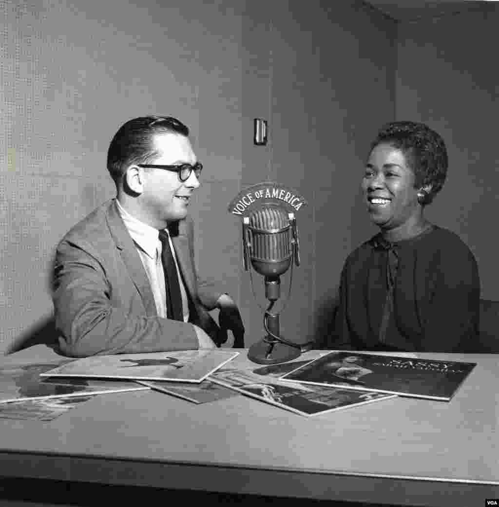 Willis Conover with Sarah Vaughan