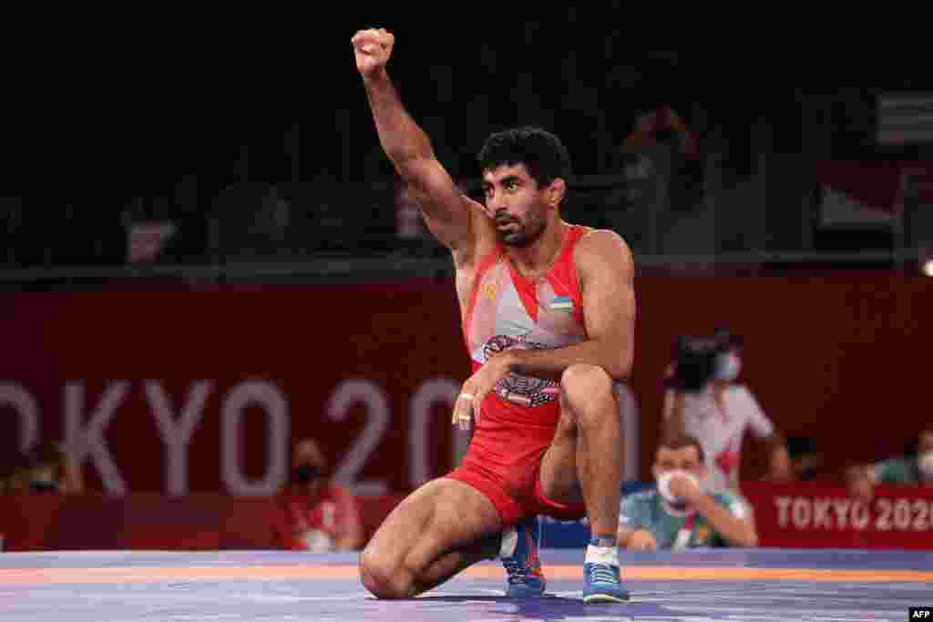 Erkin kurash bo&#39;yicha o&#39;zbekistonlik sportchi Bekzod Abdurahmonov bronza medal sohibi bo&#39;ldi. Tokio.