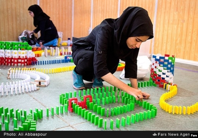 FILE - In this undated photo, students compete at Amirkabir University of Technology in Tehran. (Photo by Ali Abbaspour/Fars News Agency)