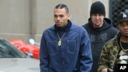 Chris Brown is seen in Paris, France, Jan. 22, 2019.