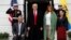 Ленин Морено, Дональд Трамп, Мелания Трамп и Росио Гонсалес во время встречи в Белом доме, 12 февраля 2020 года 