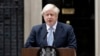 Britain's Prime Minister Boris Johnson speaks to the media outside 10 Downing Street in London, Sept. 2, 2019. Johnson says chances of a Brexit deal are rising .