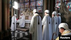 “Esta catedral es un lugar de culto, ese es su único y verdadero propósito”, aseguró el arzobispo de París, monseñor Michel Aupetit.