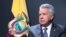 Lenín Moreno, presidente de la República de Ecuador, en entrevista con la Voz de América, en el marco de la 74 Asamblea General de la ONU, en Nueva York. Imagen tomada de video. Septiembre 24 de 2019.