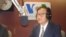 Sam Rainsy, leader of SRP, talks to VOA Khmer on 'Hello VOA', while visiting Washington DC, on Thursday. 
