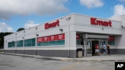 Customers leave the only Kmart store left in the continental United States on Oct. 22, 2024, in Miami, Florida.