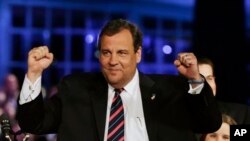 Gubernur New Jersey Chris Christie didukung baik kaum liberal dan konservatif, yang membuatnya dianggap sebagai calon presiden ideal dari Partai Republik untuk 2016. (AP/Mel Evans)