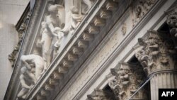 FILE - The exterior of the New York Stock Exchange in New York.