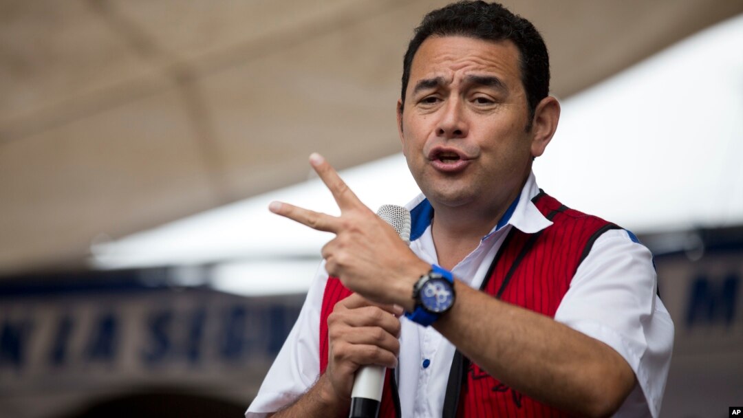 Kandidat Presiden yang juga bekas pelawak TV, Jimmy Morales menjadi favorit kuat memenangkan pilpres di Guatemala (foto: dok).