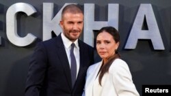 David Beckham dan Victoria Beckham di acara pemutaran perdana serial dokumenter "Beckham" (dok: REUTERS)