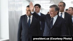 Uzbek President Shavkat Mirziyoyev