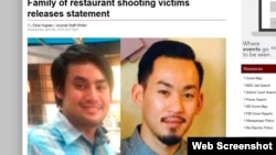 Jerry Nguyễn (24 tuổi) và Anpha Nguyễn (31 tuổi) bị chú ruột bắn chết tại nhà hàng hôm thứ Sáu. Ảnh chụp màn hình trang web abqjournal.com