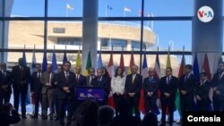 Cancilleres del Grupo de Lima, reunidos en Gatineau, Canadá, el jueves 20 de febrero de 2020. Foto: Cortesía - Cancillería de Costa Rica.