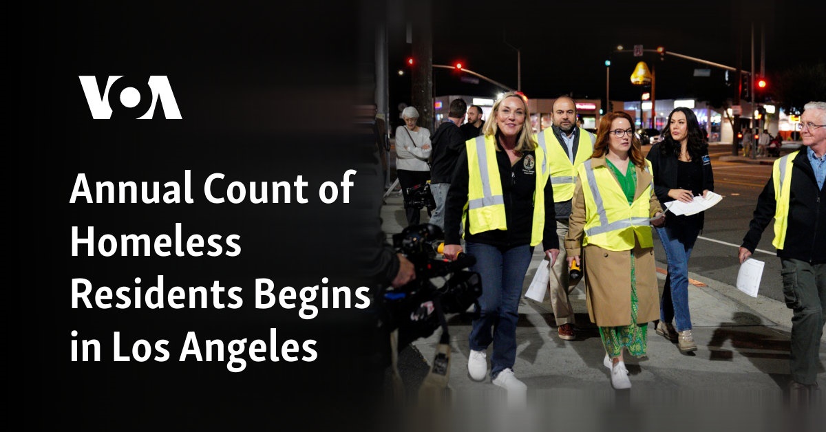 Annual Count of Homeless Residents Begins in Los Angeles