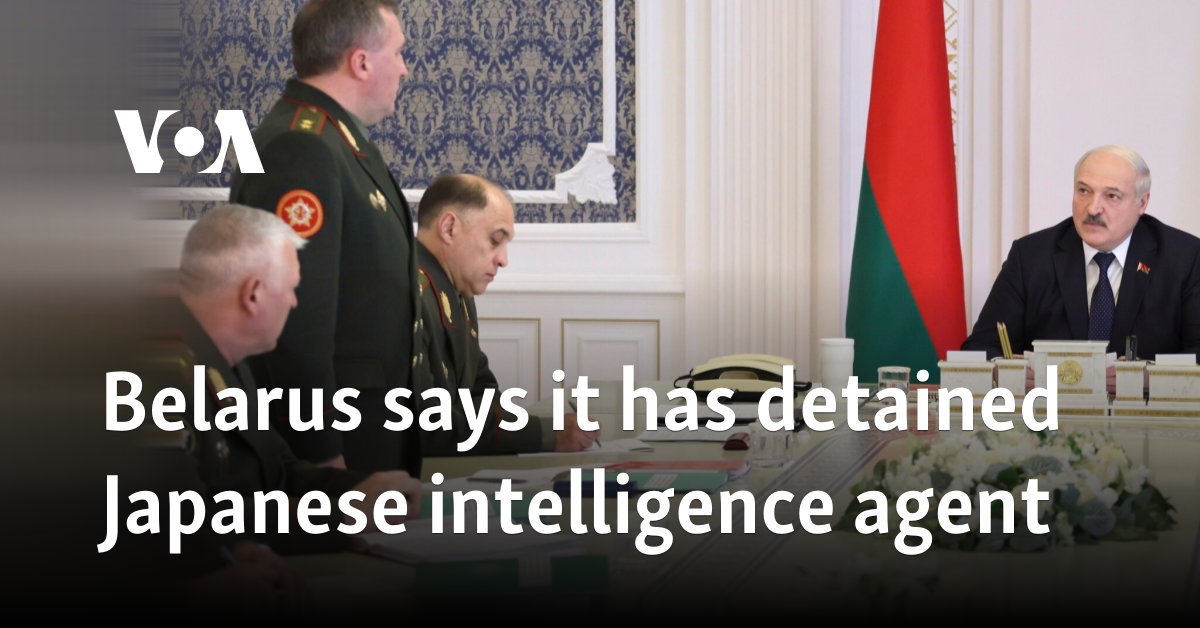 Belarus says it has detained Japanese intelligence agent